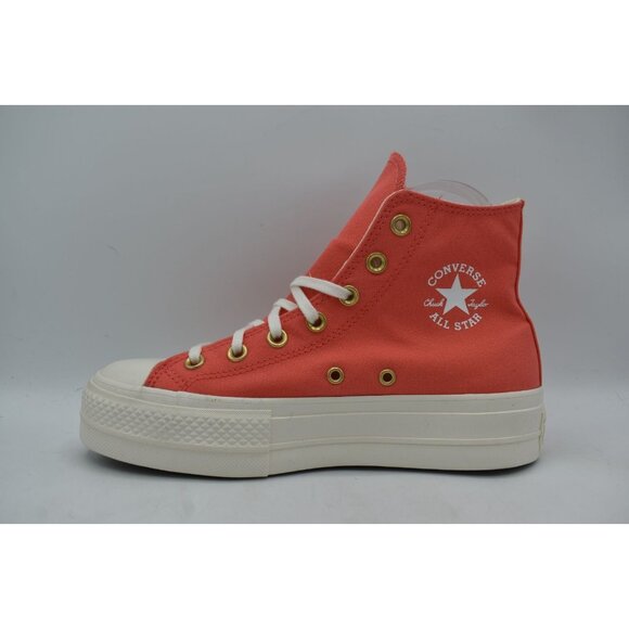 Converse Women 7 Chuck Taylor All Star Lift Platform High Top Watermelon Sneaker - Picture 5 of 12